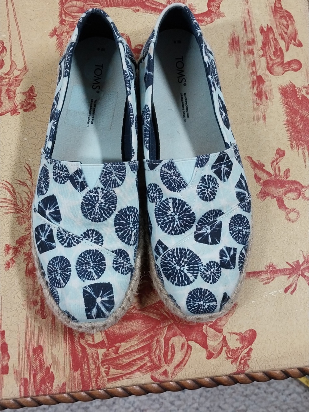 Toms Alpargata Rope Batik Print Espadrilles
